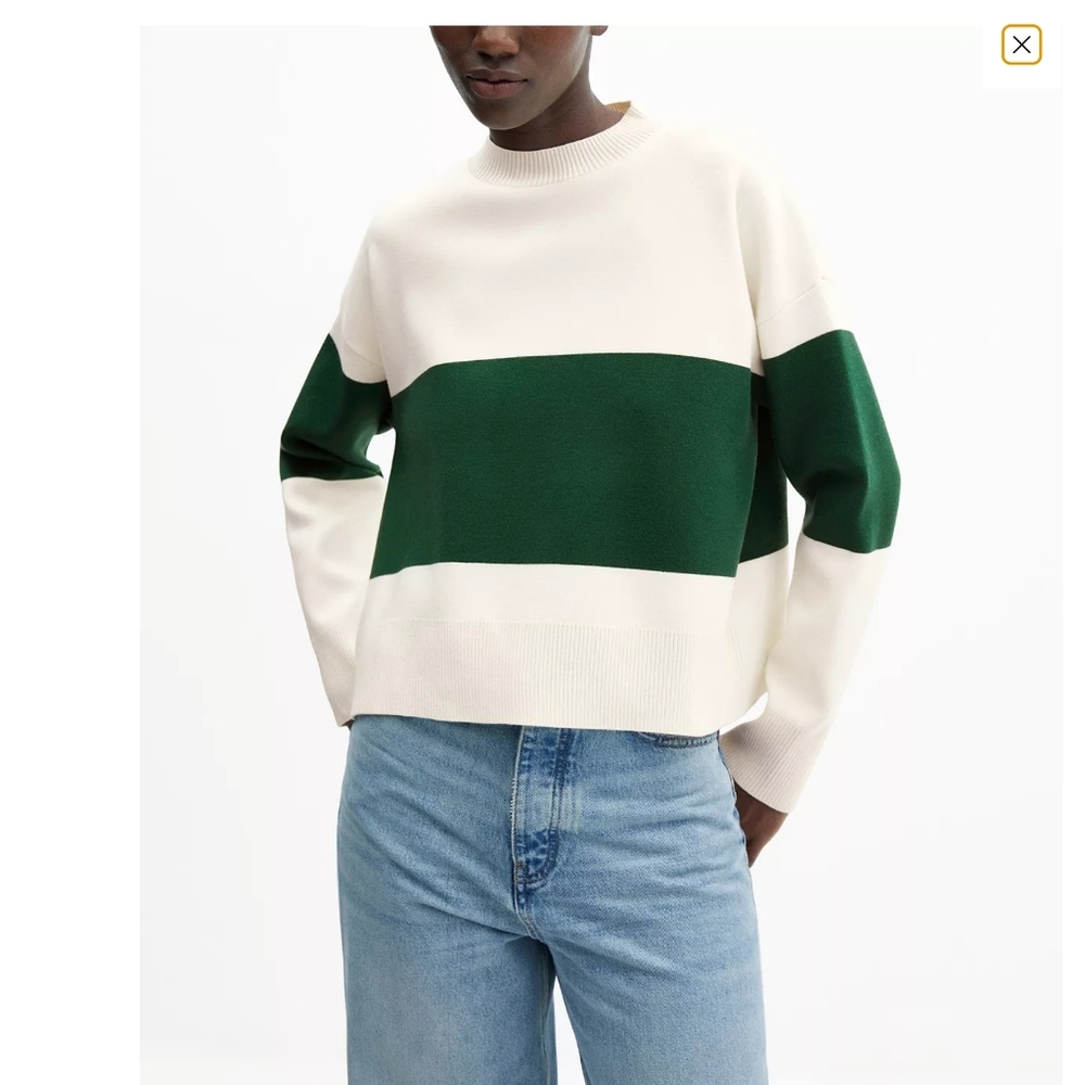 MNG Oversized Stripeed Sweater XXL